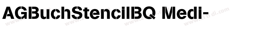 AGBuchStencilBQ Medi字体转换